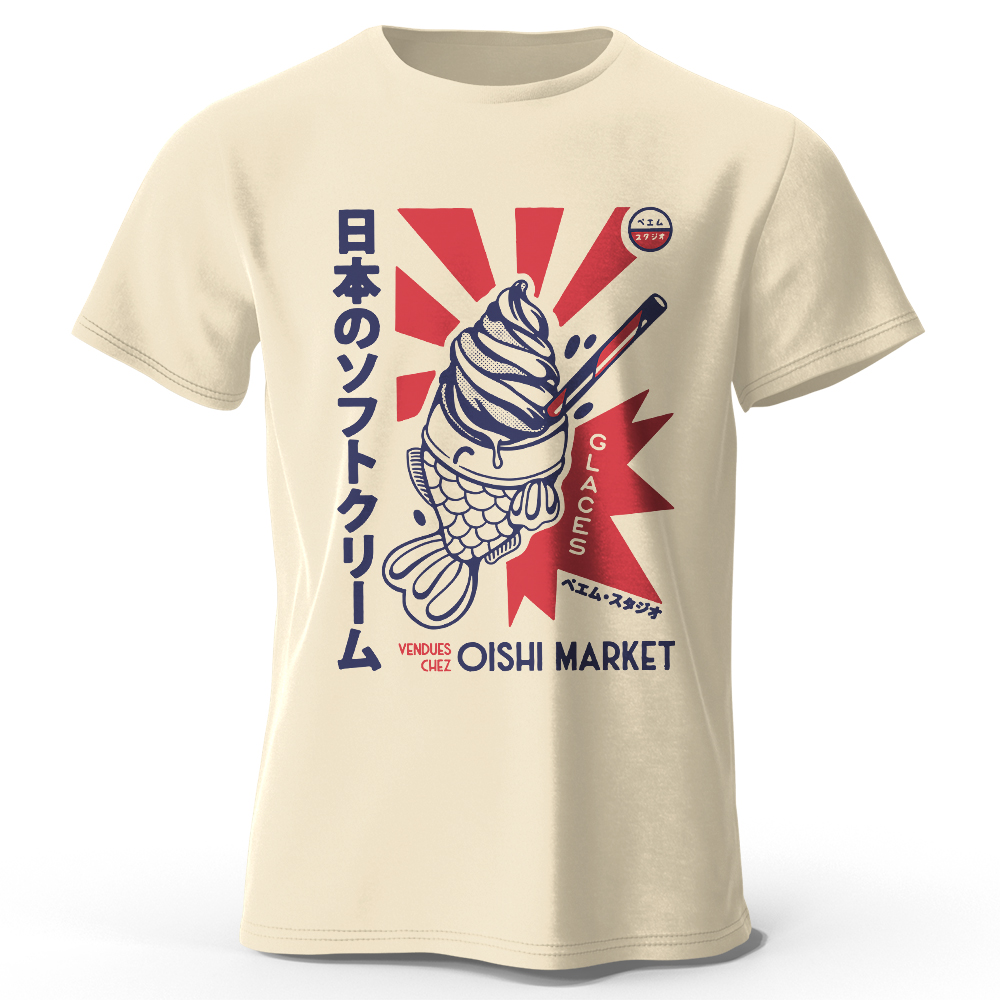 Kaus Katun 100% Gambar Cetak F - Japan Lifestyle And Culture ulasan dan harga