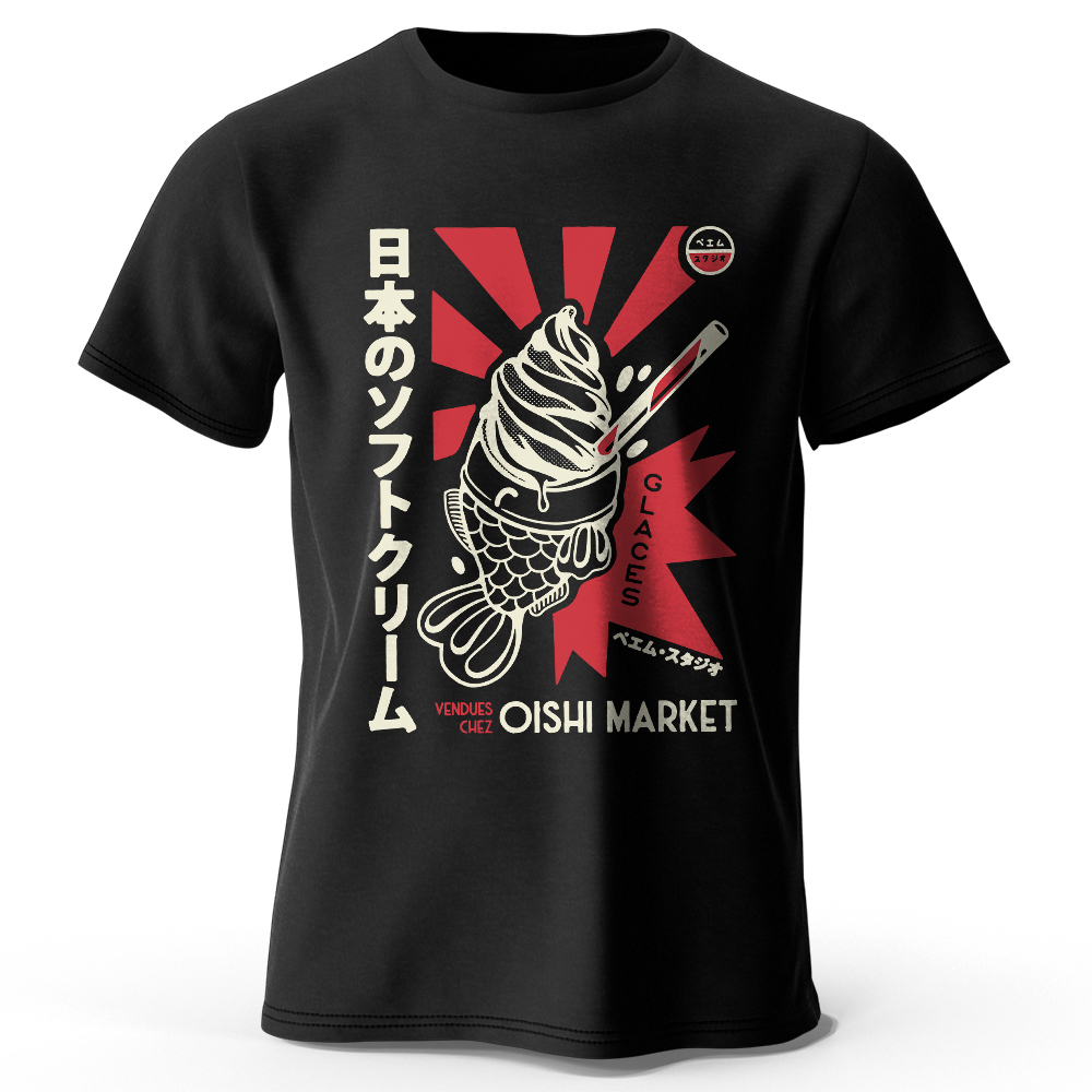 Kaus Katun 100% Gambar Cetak F - Japan Lifestyle And Culture ulasan dan harga