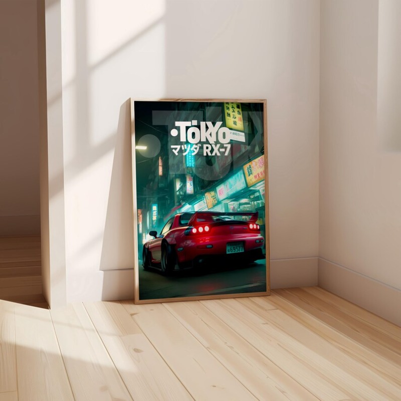 Poster Mobil JDM Tokyo Vintage - Japanese Car Lifestyle ulasan dan harga