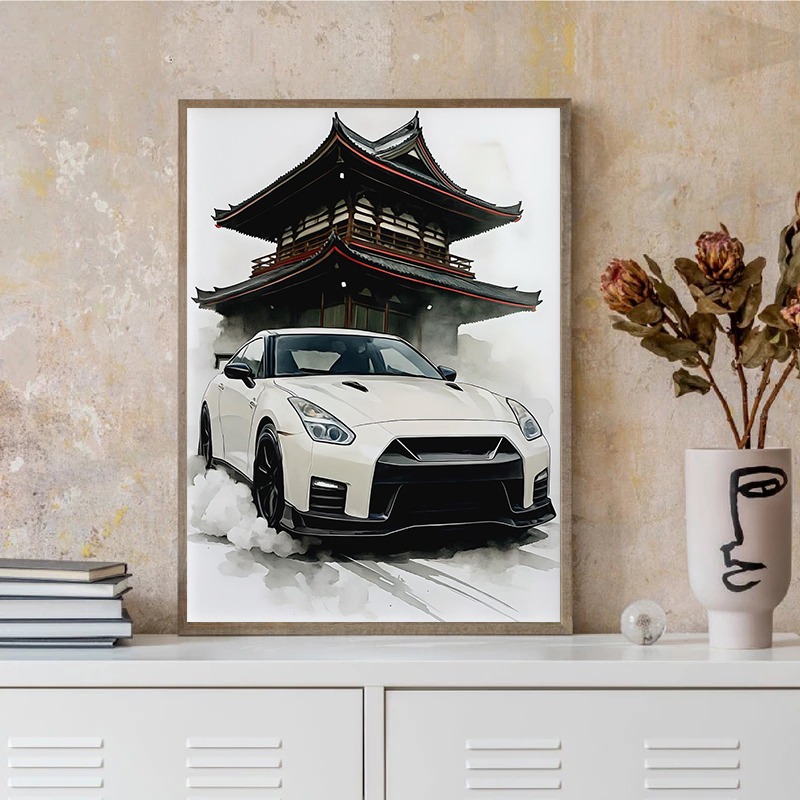 Poster Seni Dinding Supercar G - Japanese Car Lifestyle ulasan dan harga
