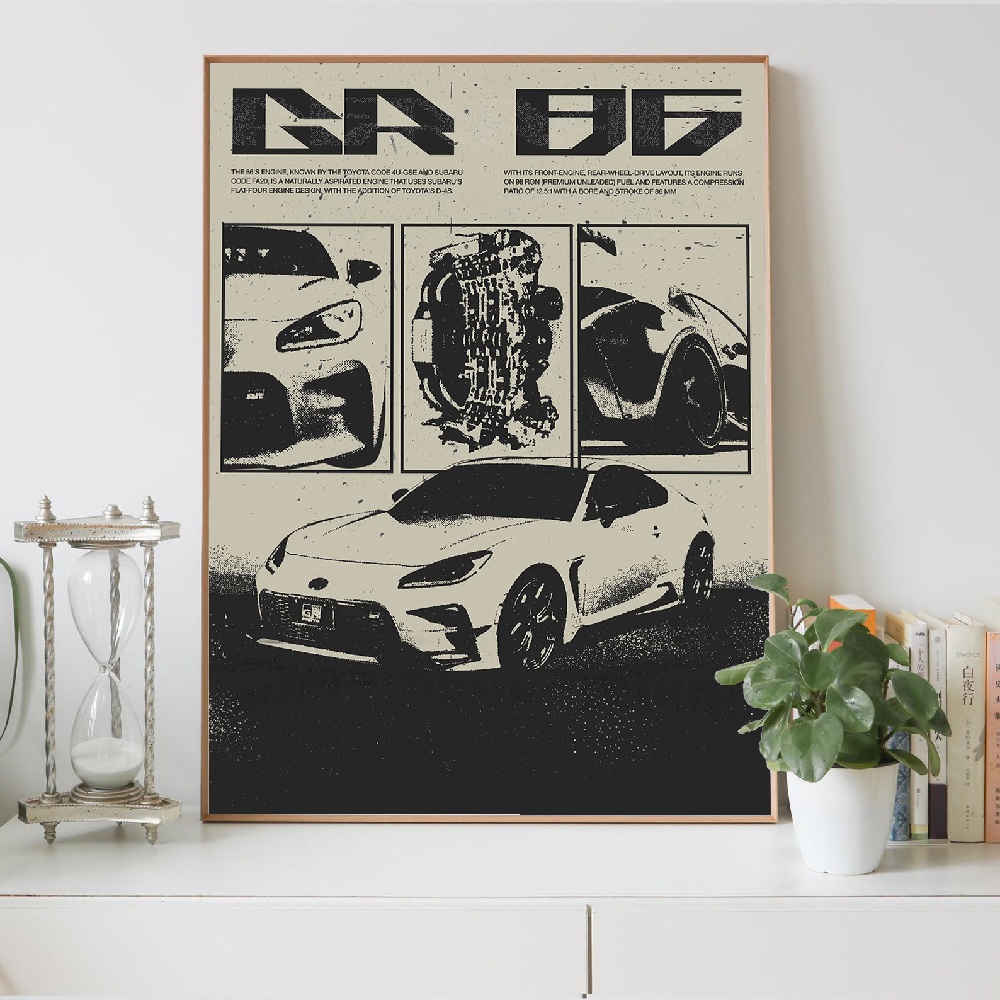 Lukisan Kanvas Gaya Jepang Hit - Japanese Car Lifestyle ulasan dan harga