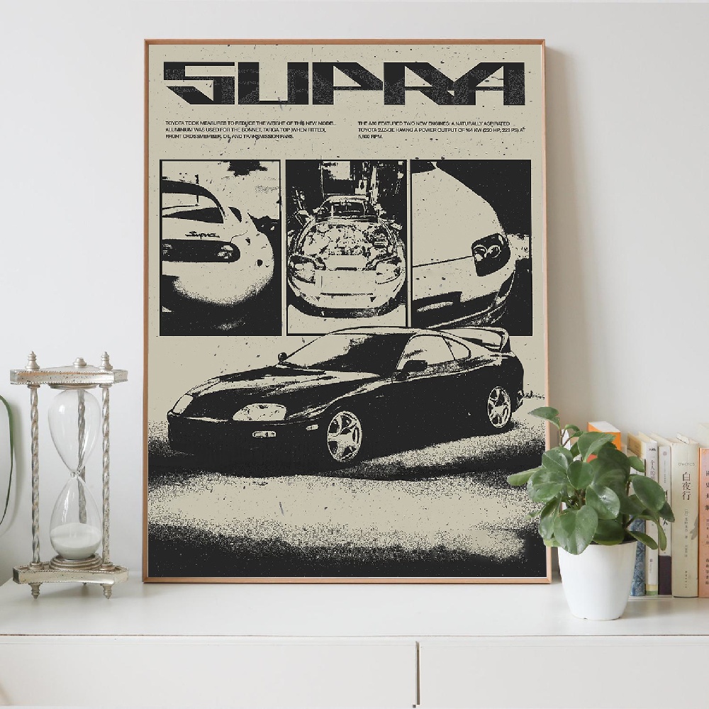 Lukisan Kanvas Gaya Jepang Hit - Japanese Car Lifestyle ulasan dan harga