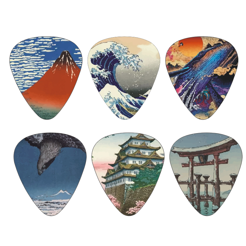 Baru 12 buah/set gitar pick-Je - Japan Lifestyle And Culture ulasan dan harga
