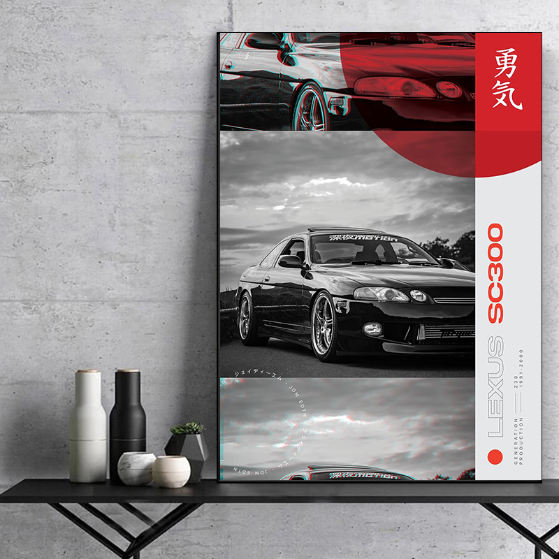 Poster Fotografi Mobil Hitam P - Japanese Car Lifestyle ulasan dan harga