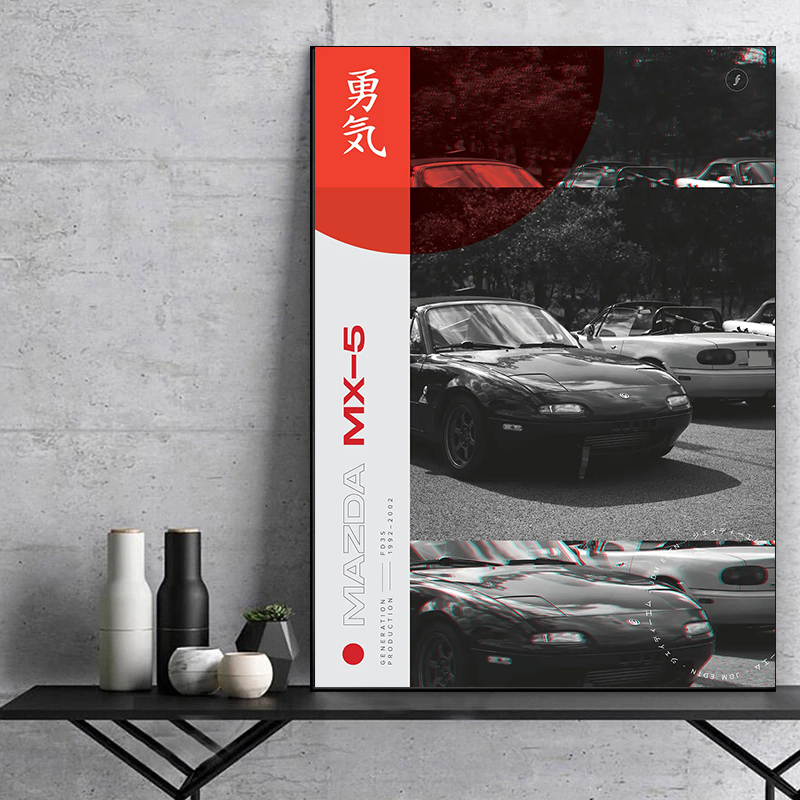 Poster Fotografi Mobil Hitam P - Japanese Car Lifestyle ulasan dan harga