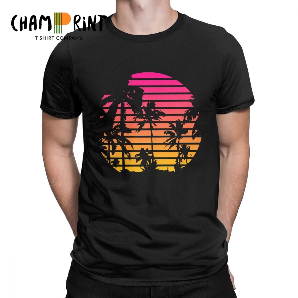 Kaus Vintage Sunset Palm Tree  - Japan Lifestyle And Culture ulasan dan harga